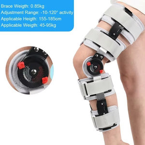 Orthèse de <span class=keywords><strong>genou</strong></span> articulée réglable de qualité médicale pour la récupération post-chirurgie, stabilisateur de blessure au ligament pour fracture rotulienne - Product Image 3