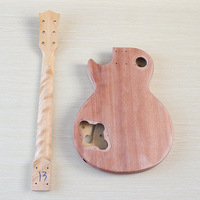Kit de guitarra eléctrica semiterminada LP DIY con ensamblaje modificado y accesorios