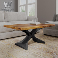 Pieds de table en fer robustes de 2 pouces d'épaisseur pour table à café ou à manger, charge maximale 500 kg, pieds de meubles en métal