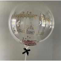Supports de ballons Bobo transparents de 70 cm pour mariages, anniversaires, remises de diplômes et baby showers – Grands gobelets