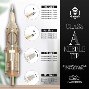 Ambition Premium - Caja de 10 <span class=keywords><strong>Agujas</strong></span> <span class=keywords><strong>para</strong></span> Tatuaje RL RM RS M1 1RL 3RL 5RL 7RL <span class=keywords><strong>9RL</strong></span> 14RL 7RS 7M1 5RM 7RM 9RM 17RM 19RM 23RM 25RM - Product Image 3
