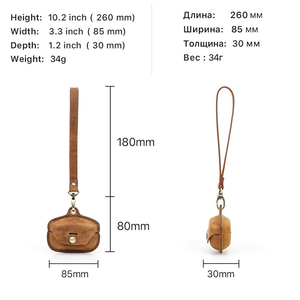 Étui de protection pour écouteurs en cuir Crazy Horse vintage avec cordon pour écouteurs sans fil Bluetooth Sony WF 1000XM4 - Product Image 4