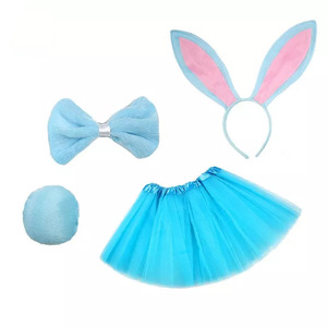 Pafu-Conjunto <span class=keywords><strong>de</strong></span> disfraz <span class=keywords><strong>de</strong></span> conejo para niños, falda <span class=keywords><strong>de</strong></span> tul, diadema con orejas <span class=keywords><strong>de</strong></span> conejo, lazo, cola, falda <span class=keywords><strong>de</strong></span> tutú para fiesta <span class=keywords><strong>de</strong></span> Pascua, 4 Uds. - Product Image 4