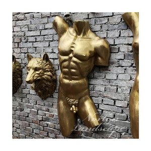 Venta al por mayor personalizado al aire libre jardín Parque decoración hecho a mano figuritas de METAL FUNDICIÓN latón bronce <span class=keywords><strong>hombre</strong></span> estatuas escultura para pared - Product Image 6