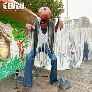 ハロウィーンの装飾屋外アニメトロニックパンプキンマンモデルカスタマイズ製品 - Product Image 1