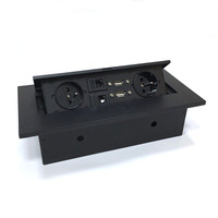 Prise de courant de table rétractable multimédia pour salle de réunion de bureau 250V 10A EU