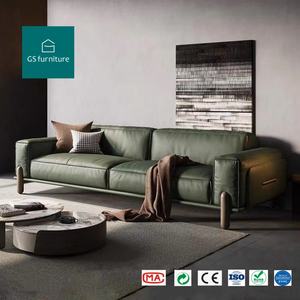 इतालवी लक्जरी बिल्ली खरोंच चमड़े के सोफे सरल आधुनिक वर्ग टोफू ब्लॉक सीधे पंक्तियों स्पंज लिविंग रूम उपयुक्त नहीं है - Product Image 1