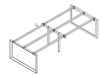 Bureau à tube triangulaire personnalisable Table de conférence Table unique pour usages multiples