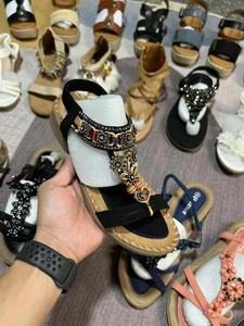 Sandali da Donna Nuovi con Punta Tonda, Traspiranti, Casual, alla Moda, Stile Etnico, Ciabatte, Design Misto, Ingrosso - Product Image 5