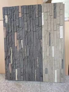 Panneau mural en fausse pierre PU léger et imperméable en polyuréthane pour intérieur et extérieur pierre de culture 3D petite brique de placage de roche - Product Image 3