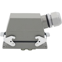 Connecteur Rectangulaire Robuste HDC-HK-4/8 12 Broches Étanche pour Aviation et Industrie, Prise et Fiche pour Outil Mécanique 80A+16A 500V
