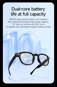 Lunettes de soleil audio Bluetooth intelligentes IA pour l'extérieur, mode et intelligence <span class=keywords><strong>artificielle</strong></span>, pour femmes et hommes - Product Image 2