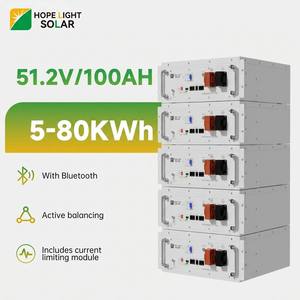 แบตเตอรี่ลิเธียมแบบขยายได้ 51.2V 100Ah 5KWH แบบต่อพ่วงได้ สำหรับสำรองไฟบ้าน - Product Image 1