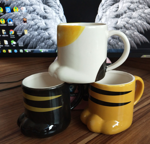 Vente en gros de tasse de <span class=keywords><strong>princesse</strong></span> en céramique élégante de haute qualité pour filles, tasse à lait en forme de poignée au design moderne, cadeau promotionnel, cuillère - Product Image 2
