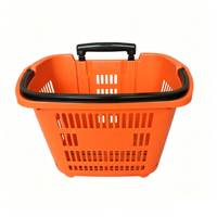 Panier de courses portable grande capacité en plastique PP épaissi, idéal pour les supermarchés et les magasins de proximité