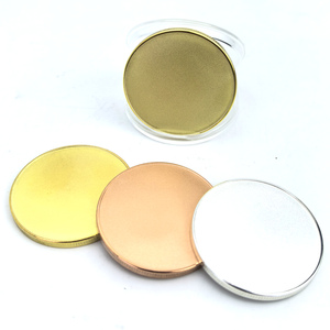 Koin yang Dapat Diukir 40mm Bulat Bahan Paduan Seng Logam Berlapis Emas Perak Padat Koin Tantangan Kosong untuk Pengukiran Laser Bisnis - Product Image 3