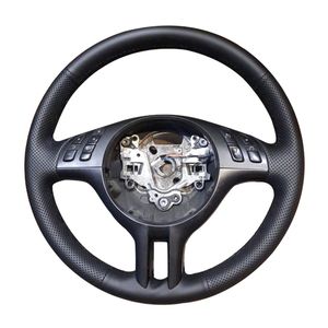 Pour <span class=keywords><strong>BMW</strong></span> X5 Z3 E36 Série 3 E46 Série 5 <span class=keywords><strong>E39</strong></span> E53 Accessoires De Voiture Antidérapant En Cuir Artificiel Tresse Couverture De <span class=keywords><strong>Volant</strong></span> De Voiture - Product Image 1