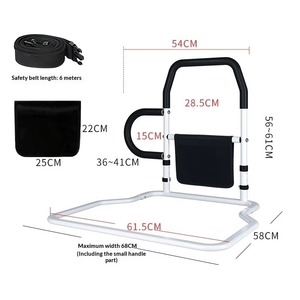 Adjustable Bed Assist Bar For Elderly Bed Safety Rail 8 Level Height 79 97 Cm 3 Level Width 83 109 Cm Wholesale - Product Image 3