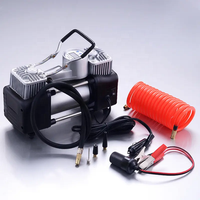 Gonfleur de pneu à double cylindre robuste de haute qualité mini pompe à air électrique portable dc 12v compresseur d'air de voiture gonfleurs de pneus