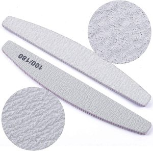 180 240 Grit Sandpaper <b>Nail</b> <b>File</b> Buffer Custom Logo UV Gel Acrylic <b>Nail</b> Art Tool - Product Image 3