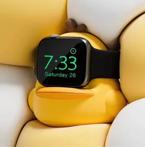 Evrensel ofis yatak odası masaüstü akıllı saat Apple için silikon şarj tutucu standı izle Iwatch 1 2 3 4 5 6 7 8 se ultra