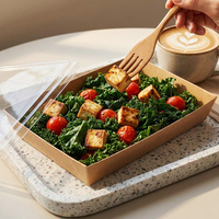 Caja de Sushi Desechable Libre de PFAS con Tapa Transparente, Fabricante de Envases de Alimentos Ecológicos Resistentes a la Grasa al por Mayor