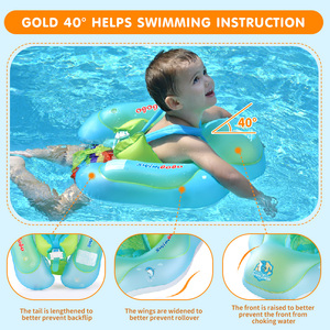 Bouée gonflable pour bébé SWIMBOBO 2022, prix d'usine, bleue, plusieurs airbags, flotteur de taille pour enfant - Product Image 3