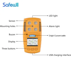 Safewill Hoge Kwaliteit Es30a Aardgaslekdetector Met Explosieveilige Gasdetector Die De Gasdetector Test