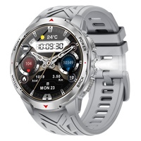 Reloj Inteligente CR126 con Batería Grande de 1100mAh y Linterna, Múltiples Modos Deportivos, Control de Música, Resistencia al Agua 3ATM para Exteriores 2025