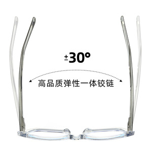 87332 Monturas de gafas cuadradas anti luz azul Tr90 con montura completa unisex con lentes de acetato para hombres y mujeres, estilo moderno - Product Image 5