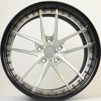 Jante en alliage d'aluminium personnalisée pleine grandeur Jantes Oem multi à 5 rayons Jantes forgées 17 18 19 20 21 22 23 24 25 26 Jante 3 pièces 5x120