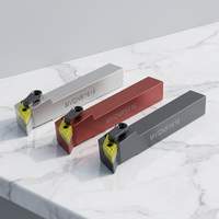 Porte-outil de tournage externe CNC MVQNR/MVQNL 117,5 degrés, support de machine à tournage cylindrique serré, outil de tour avec plaquettes rhombiques VNMG, OEM KONT