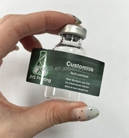 Étiquettes en vinyle de qualité médicale 3 ml 5 ml 10 ml, étiquettes de peptides, autocollants, UV spot, étiquettes cryogéniques, flacon holographique pour flacon en verre