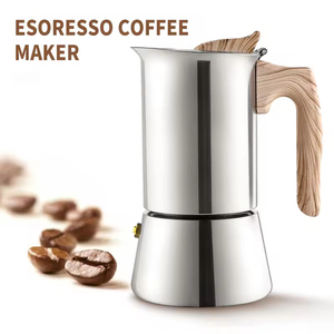 Mini cafetière Moka en acier inoxydable, outil à café, valve simple, cafetière Moka expresso, cafetière <span class=keywords><strong>italienne</strong></span> avec poignée - Product Image 5