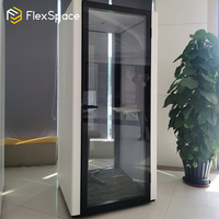 Flexspace Nouveau mobilier de bureau Cabine téléphonique insonorisée mobile Pod acoustique avec chargeur de téléphone pour bureau téléphonique