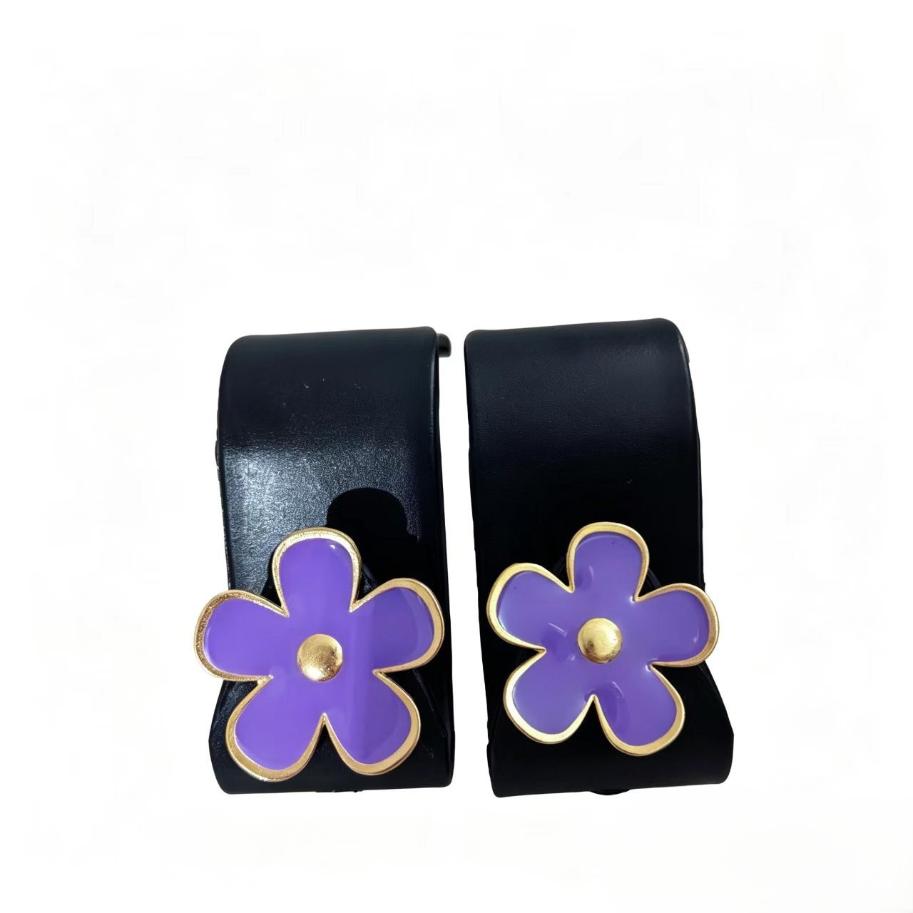 Two purple daisy hooks (large and small) [bagged]