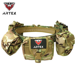 Ceinture tactique multifonction camouflage 6 pièces avec pochettes pour entraînement extérieur et utilisation militaire - Product Image 1