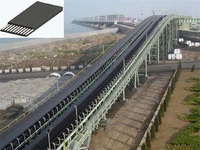 Bande transporteuse en caoutchouc multi-couches haute résistance avec renfort transversal pour l'industrie minière