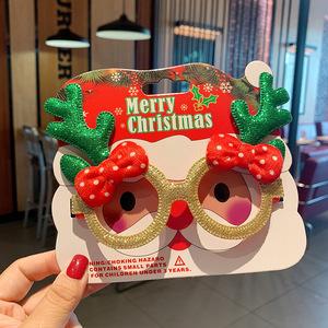 Regalos para Niños y Adultos Decoraciones Navideñas para Fiestas de <span class=keywords><strong>Navidad</strong></span> Marco de Lentes de <span class=keywords><strong>Navidad</strong></span> con Purpurina - Product Image 6