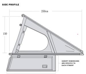 Camping en plein air Véhicule Camion Tente Tente sur le toit Tente d'auvent <span class=keywords><strong>à</strong></span> coque dure pour Great Wall Poer Dmax Ram 1500 Pickup <span class=keywords><strong>Truck</strong></span> - Product Image 6