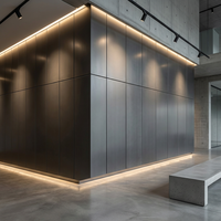 Panneaux de revêtement mural en aluminium architectural, système de façade décoratif imperméable pour la décoration extérieure des bâtiments commerciaux
