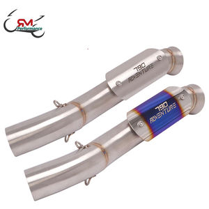 Silencieux d'échappement sans lacet pour moto <span class=keywords><strong>KTM</strong></span> <span class=keywords><strong>790</strong></span> ADV <span class=keywords><strong>DUKE</strong></span> <span class=keywords><strong>790</strong></span> Adventure <span class=keywords><strong>R</strong></span> <span class=keywords><strong>2020</strong></span> 2021, avec housse de protection, tuyau de liaison intermédiaire 51mm - Product Image 1