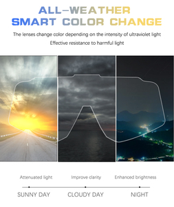 ホットセール最新フォトクロミッククリケットボールスポーツサングラスカスタム屋外UV保護ランニングランニングサングラス - Product Image 3