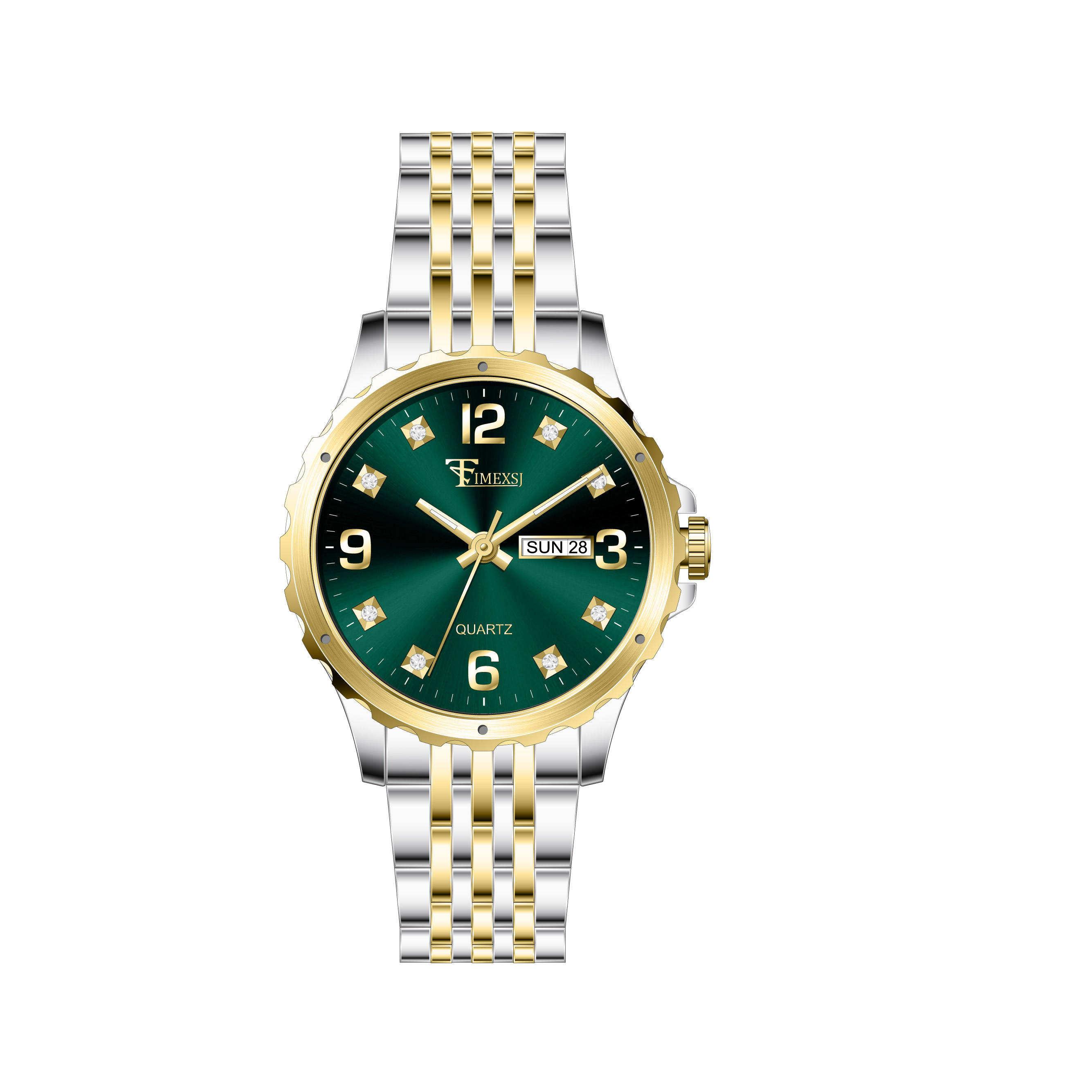 Two Tone Gold - Green