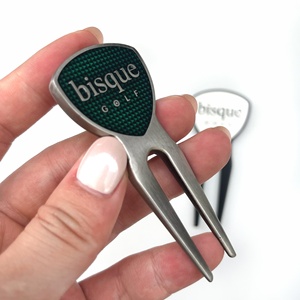 Outil de réparation de divots de <span class=keywords><strong>golf</strong></span> personnalisé en alliage de zinc, durable et écologique, avec marqueur de balle et logo en émail souple, pour personnage de dessin animé irrégulier, en blister - Product Image 4
