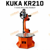 Bras robotisé de fraisage UnionTech pour moules en mousse de yacht, moteur et boîte de vitesses, broche HSD italienne grande taille 12m, système de contrôle Kuka