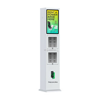 Wasserdichte Outdoor-Powerbank-Station mit 24 Steckplätzen und Werbefunktion sowie POS-System