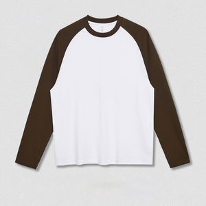 Mtl2013 निर्माता कस्टम उच्च गुणवत्ता 270 ग्राम 100% सूती रंग ब्लॉक टी शर्ट अंडरसिक्रट्स रैगलान टी शर्ट - Product Image 6
