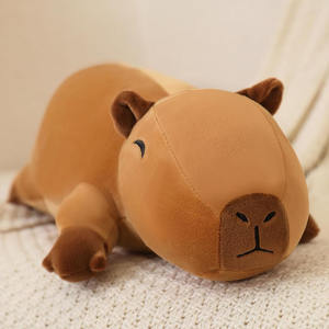 Gewogen Capibara Pluche Knuffel Dier Angst Schattige Plushies Zacht Kussen Speelgoed Cadeau Kids Volwassenen Groothandel Custom Capibara Dier - Product Image 2