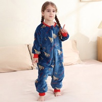 Combinaison en flanelle douce 100% style animal Michley pour enfants, pyjama en flanelle, idéal pour l'automne et l'hiver, manches longues, vente en gros, article pour bébé
